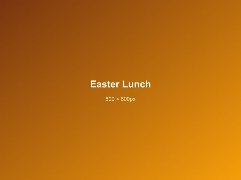 Easter Lunch