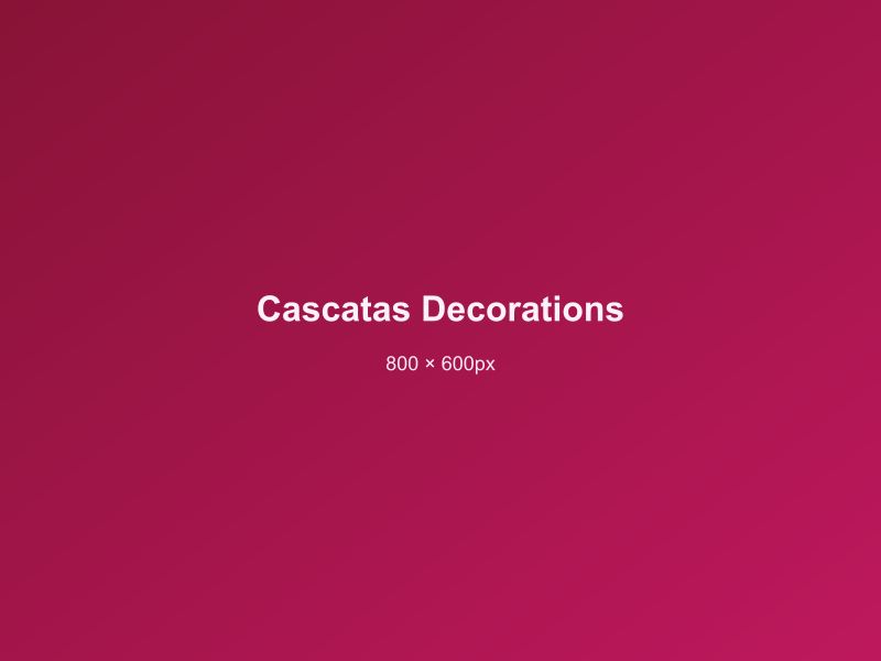 Cascatas paper decorations